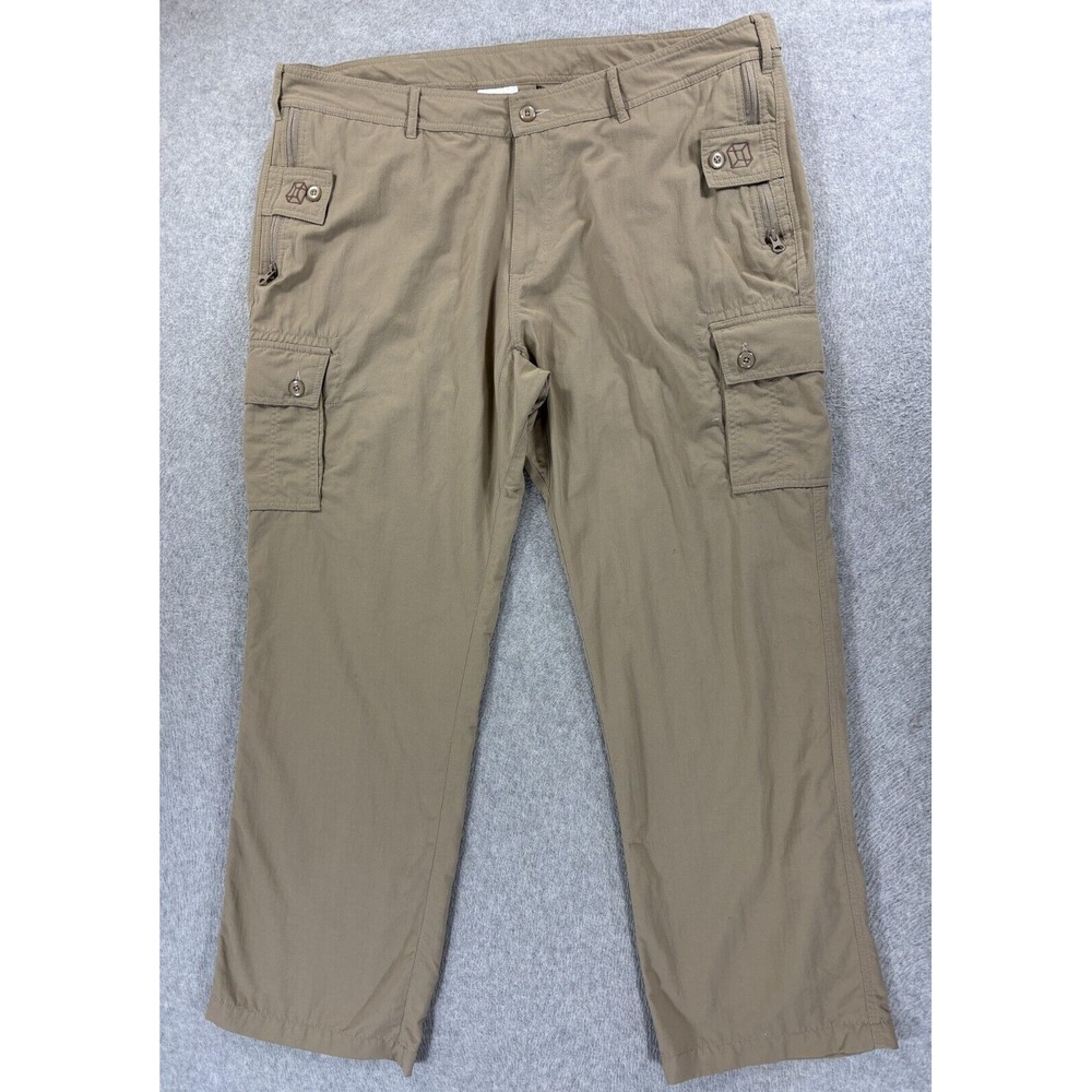 Clothing Arts P Cubed Pick Pocket Proof Khaki Cargo Pants (Men's 40x30) Tan‎